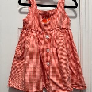 Garb Clemson size 2 T  oranges and white dress